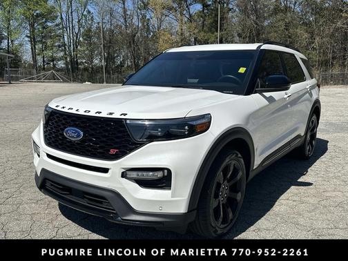 Star White Metallic Tri-Coat 2023 Ford Explorer ST