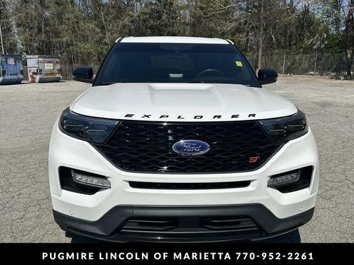 Star White Metallic Tri-Coat 2023 Ford Explorer ST