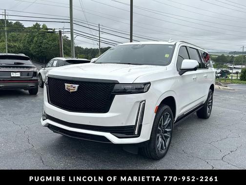 Crystal White Tricoat 2022 Cadillac Escalade ESV Sport
