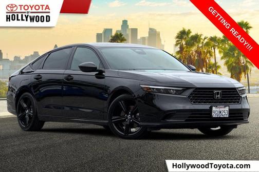 Crystal Black Pearl 2023 Honda Accord Hybrid Sport-L
