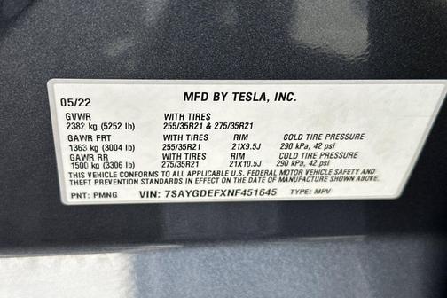 2022 Tesla Model Y Performance Dual Motor All-Wheel Drive