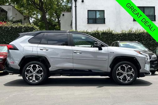 Silver Sky/Midnight Black 2024 Toyota RAV4 Prime XSE