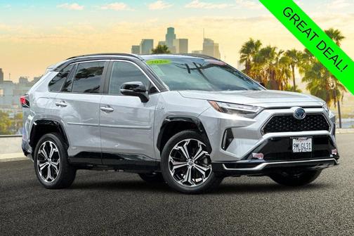 Silver Sky/Midnight Black 2024 Toyota RAV4 Prime XSE