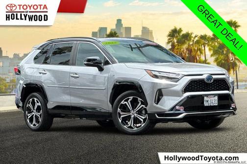Silver Sky/Midnight Black 2024 Toyota RAV4 Prime XSE