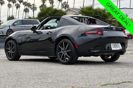 Jet Black Mica 2025 Mazda MX-5 Miata RF Grand Touring