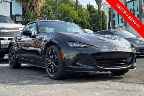 Jet Black Mica 2025 Mazda MX-5 Miata RF Grand Touring