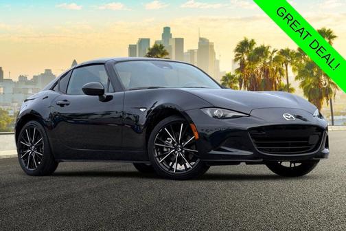Jet Black Mica 2025 Mazda MX-5 Miata RF Grand Touring