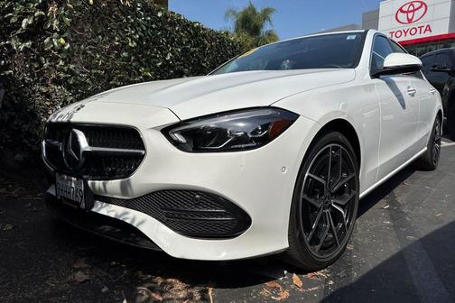 White 2023 Mercedes-Benz C-Class Sedan