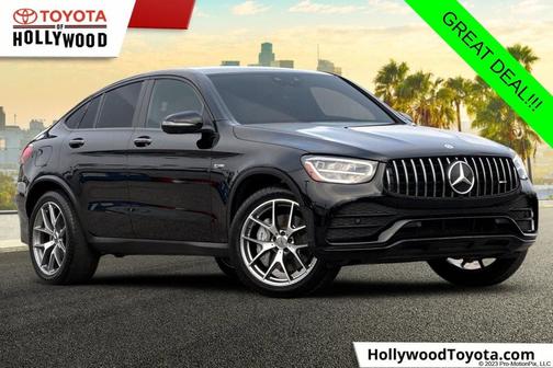 Obsidian Black Metallic 2021 Mercedes-Benz AMG GLC 43 4MATIC Coupe
