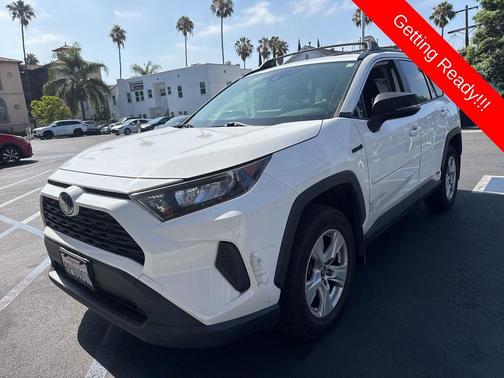 Super White 2020 Toyota RAV4 Hybrid LE