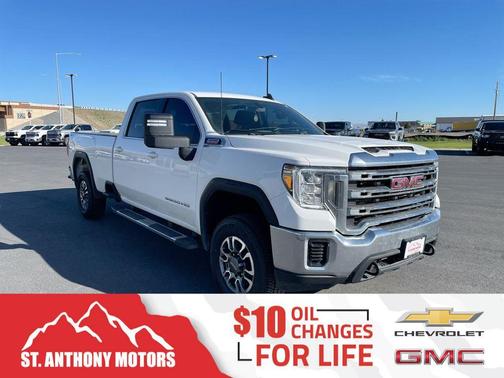 Summit White 2021 GMC Sierra 3500 SLE