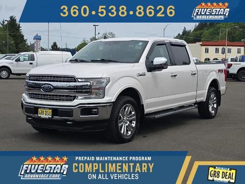 WHITE PLATINUM METALLIC TC 2019 Ford F-150 LARIAT