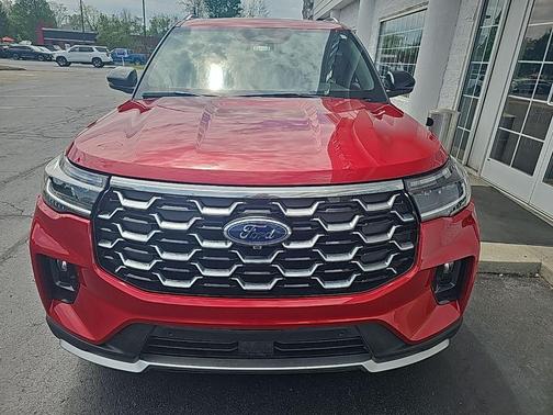 Red Metallic 2025 Ford Explorer Platinum