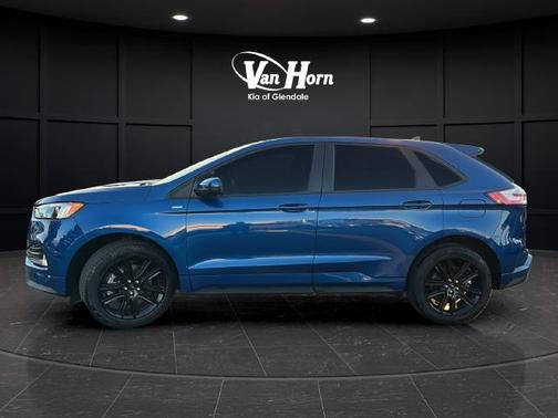 Atlas Blue Metallic 2022 Ford Edge ST Line