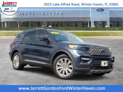 Stone Blue Metallic 2022 Ford Explorer Limited