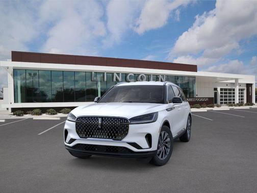 Pristine White Metallic Tri-Coat 2026 Lincoln Aviator Premiere