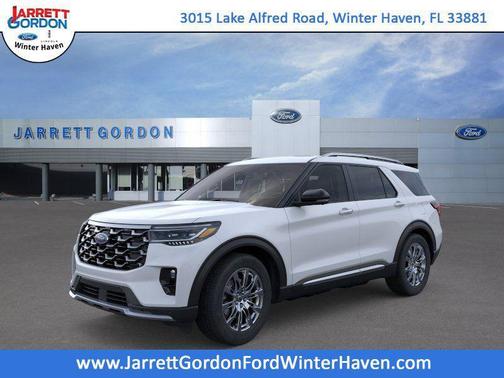 Space White Metallic 2026 Ford Explorer Platinum