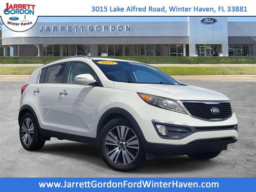 Clear White 2015 Kia Sportage EX