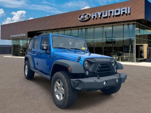 Hydro Blue Pearl 2015 Jeep Wrangler Unlimited Sport