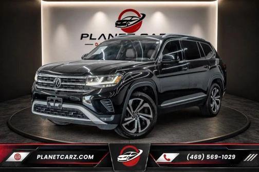 Deep Black Pearl Effect 2021 Volkswagen Atlas 3.6L SEL Premium