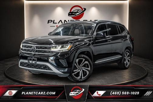 Deep Black Pearl Effect 2021 Volkswagen Atlas 3.6L SEL Premium