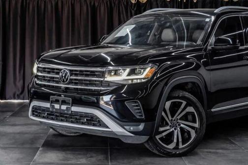 Deep Black Pearl Effect 2021 Volkswagen Atlas 3.6L SEL Premium