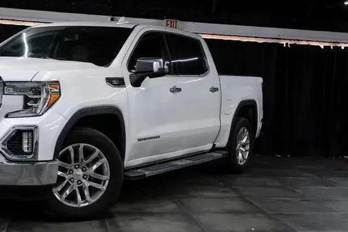 White Frost Tri-Coat 2021 GMC Sierra 1500 SLT