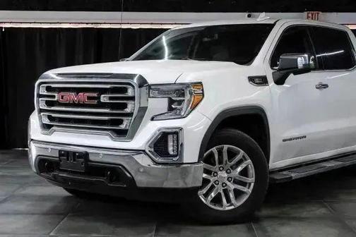 White Frost Tri-Coat 2021 GMC Sierra 1500 SLT