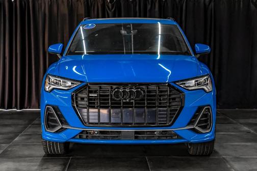 Turbo Blue 2020 Audi Q3 45 S line Prestige