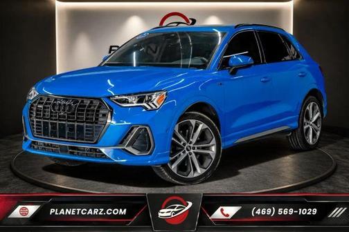 Turbo Blue 2020 Audi Q3 45 S line Prestige