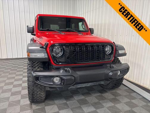 Firecracker Red Clearcoat 2024 Jeep Wrangler Sport