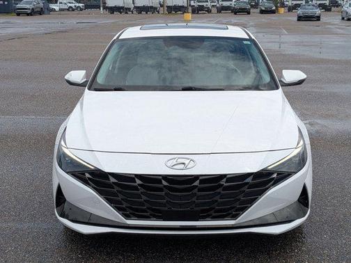 Lunar White 2023 Hyundai ELANTRA HEV Limited