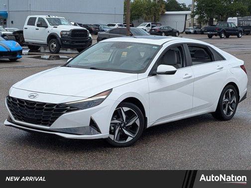 Lunar White 2023 Hyundai ELANTRA HEV Limited