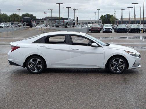 Lunar White 2023 Hyundai ELANTRA HEV Limited
