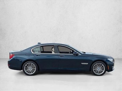 Blue 2013 BMW 750 I