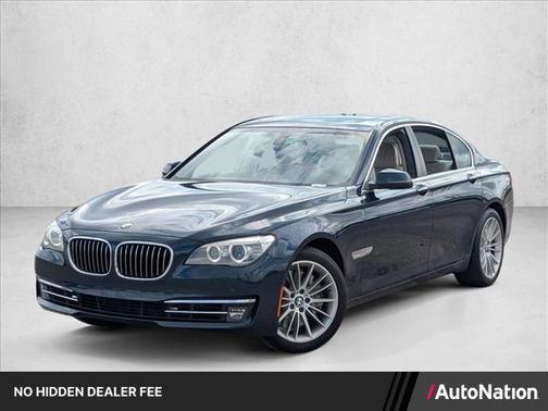 Blue 2013 BMW 750 I