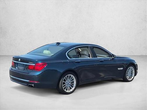 Blue 2013 BMW 750 I