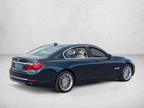 Blue 2013 BMW 750 I