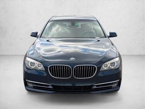 Blue 2013 BMW 750 I