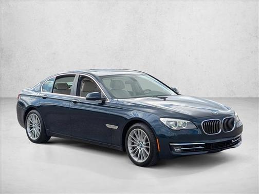 Blue 2013 BMW 750 I