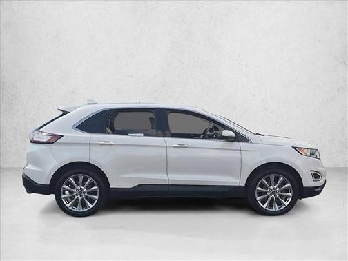 White Platinum Metallic Tri-Coat 2018 Ford Edge Titanium