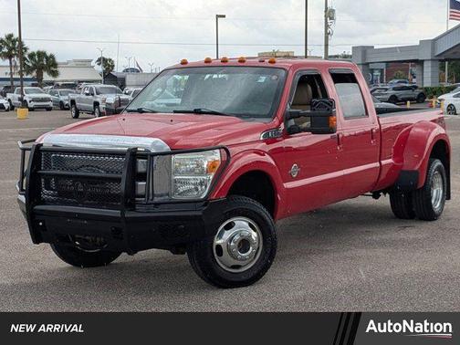 Vermillion Red 2015 Ford F-350 Lariat