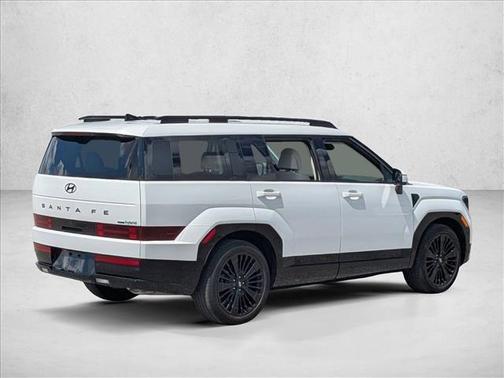 Serenity White 2025 Hyundai SANTA FE HEV Calligraphy