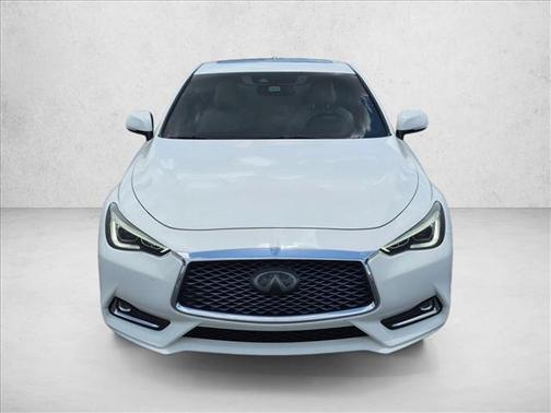 Pure White 2020 INFINITI Q60 3.0T LUXE