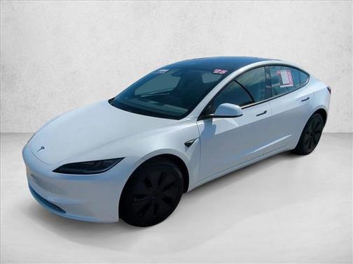 Pearl White Multi-Coat 2025 Tesla Model 3 Long Range