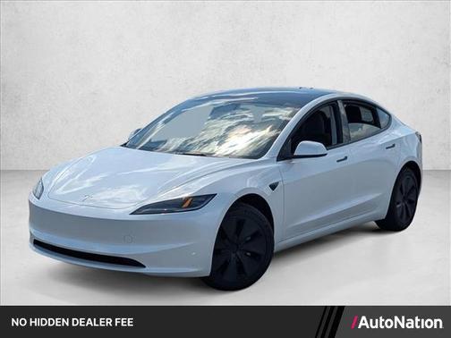 Pearl White Multi-Coat 2025 Tesla Model 3 Long Range