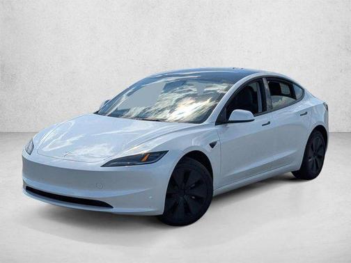 Pearl White Multi-Coat 2025 Tesla Model 3 Long Range