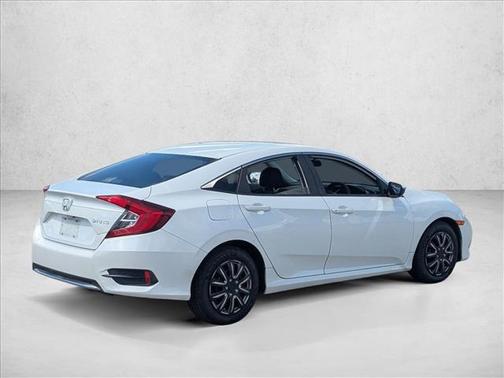 Platinum White Pearl 2019 Honda Civic LX