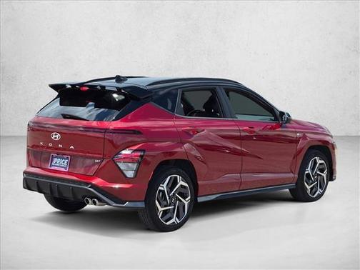Ultimate Red Metallic w/Black Roof 2024 Hyundai KONA N Line