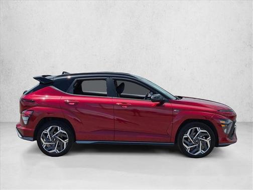 Ultimate Red Metallic w/Black Roof 2024 Hyundai KONA N Line
